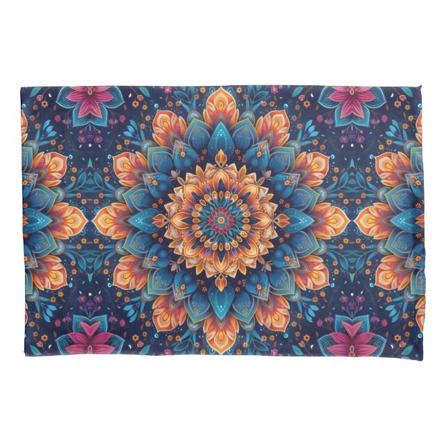 Mandala Flower Digital Art Style-23907 Pillow Case (Front)