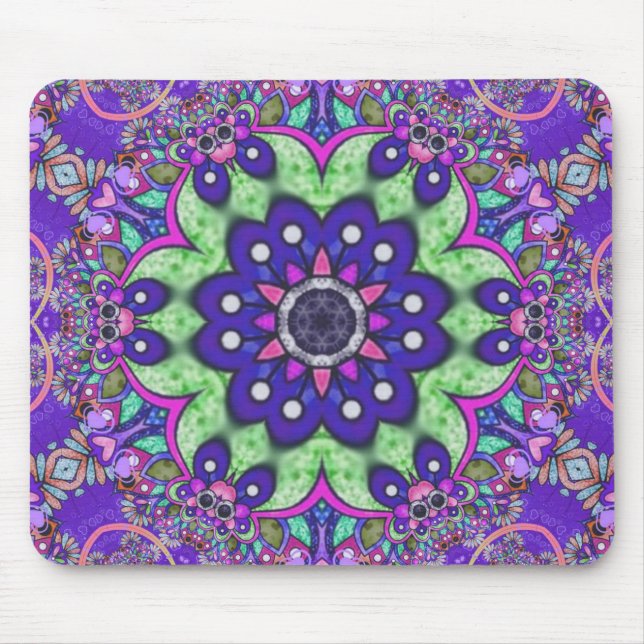  Mandala flower  Mouse Pad (Front)