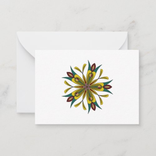 Mandala Flower note card