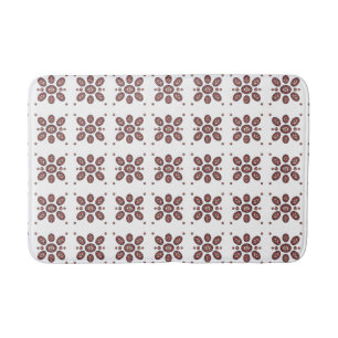 Mandala Flower Pattern Bath Mat