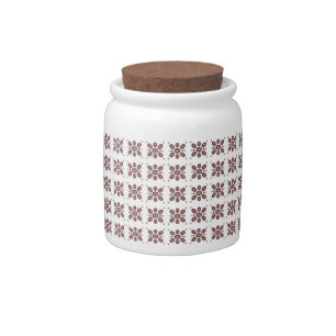 Mandala Flower Pattern Candy Jar