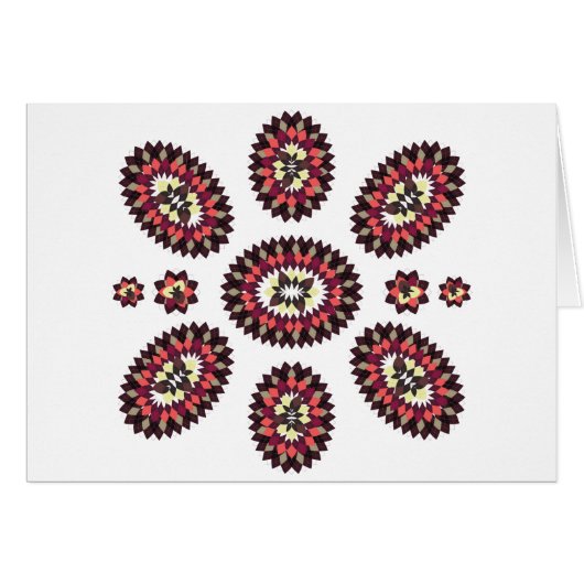 Mandala Flower Pattern Cards (Front Horizontal)