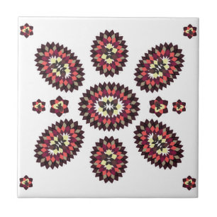 Mandala Flower Pattern Tile