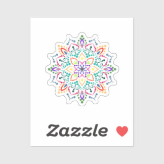 Mandala flower sticker