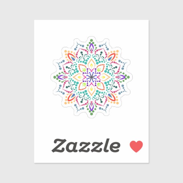 Mandala flower sticker (Sheet)