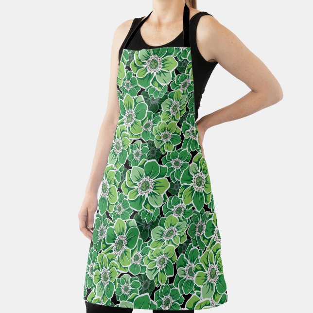 Mandala Flowers 3 Apron (Insitu)