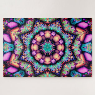 mandala flowers puzzle