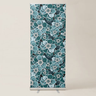 Mandala Flowers Retractable Banner