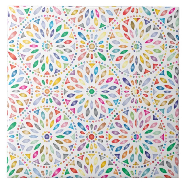 mandala flowers tile (Front)