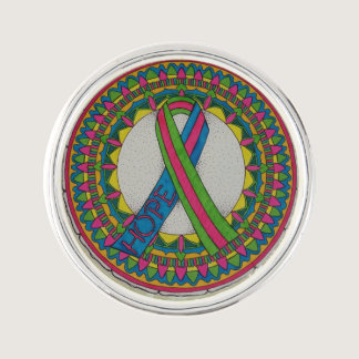 Mandala for Metastatic Breast Cancer Awareness Pin