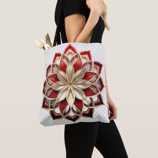 Mandala Fractal Design Bag (Close Up)
