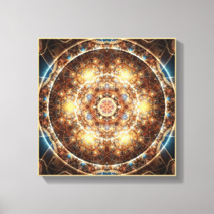 Mandala from the Heart of Change 17 Wrapped Canvas Print