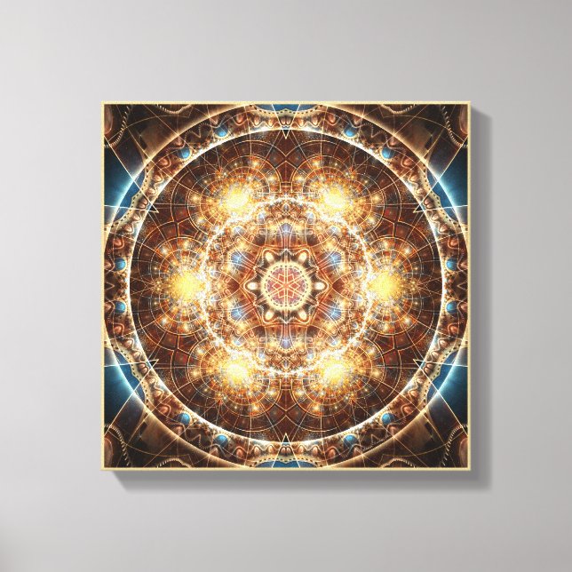 Mandala from the Heart of Change 17 Wrapped Canvas Print (Front)