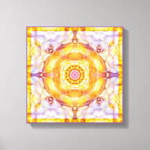 Mandala from the Heart of Change 20 Wrapped Canvas
