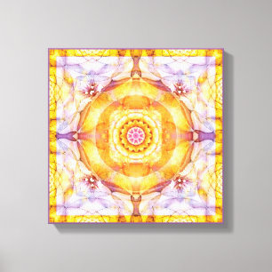Mandala from the Heart of Change 20 Wrapped Canvas Print