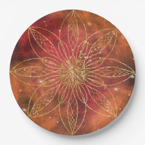 Mandala Galaxy Universe Buddhists Gift Pattern Paper Plates