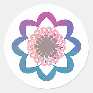 mandala Gamut paint Classic Round Sticker