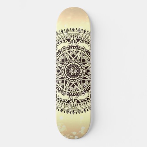 Mandala Geometric Abstract Pattern  Skateboard