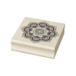 Mandala Geometric design Rubber Stamp