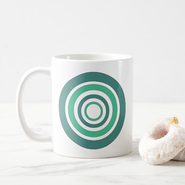 Mandala Geometric Pattern Coffee Mug (With Donut)