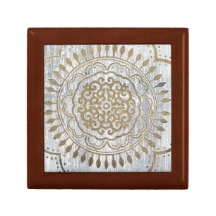 Mandala Gold Design Keepsake Box