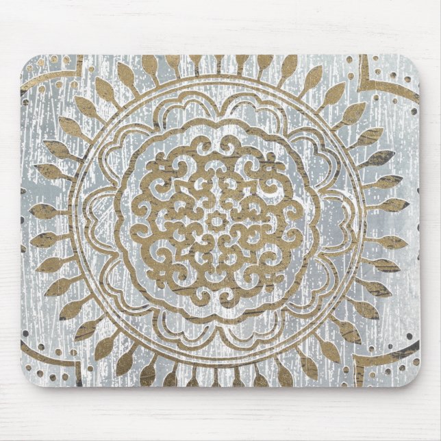 Mandala Gold Design Mouse Pad (Front)