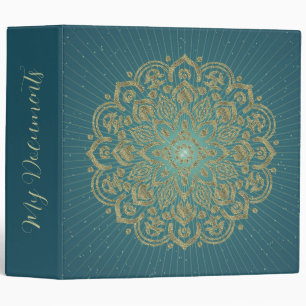 Mandala Golden Rosette - Binder