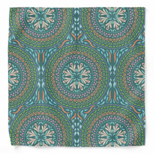 Mandala Green Bandana