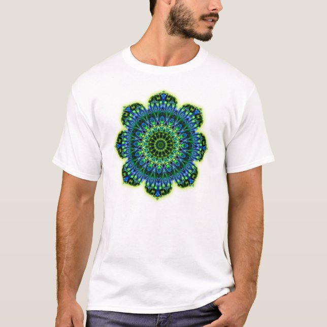 Mandala green blue T-Shirt (Front)
