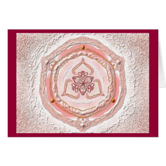 Mandala greeting card 02 I-M Light Coral