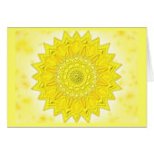 Mandala greeting card 05 I-M Yellow (Front Horizontal)
