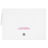 Mandala greeting card 12 I-M Magenta (Back Horizontal)