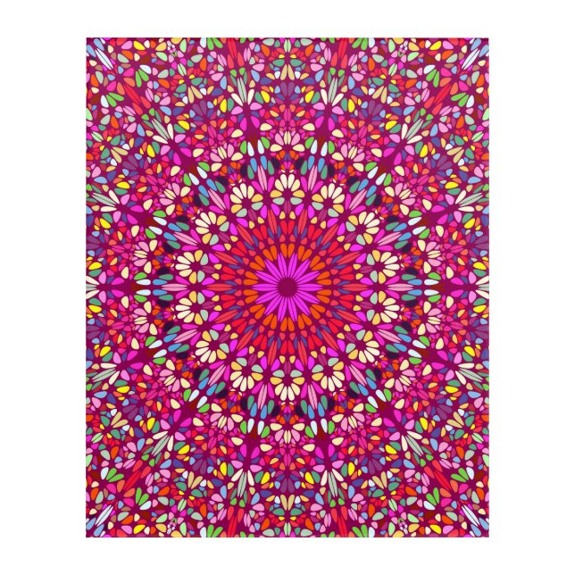 Mandala Harmony Acrylic Print – Contemporary (Front)