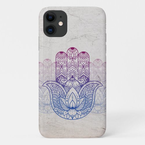 Mandala Henna  Lotus Hand Case_Mate iPhone Case