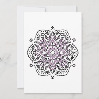 mandala holiday card