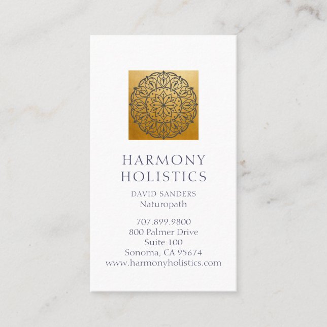 Mandala Holistic Health Business Card (Front)