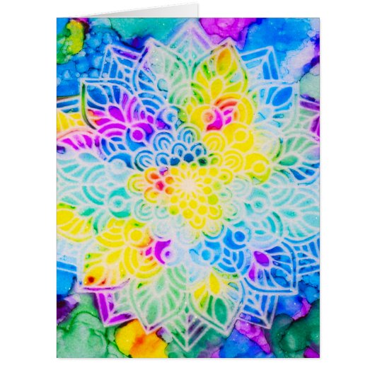 Mandala in Alcohol Ink (Front)