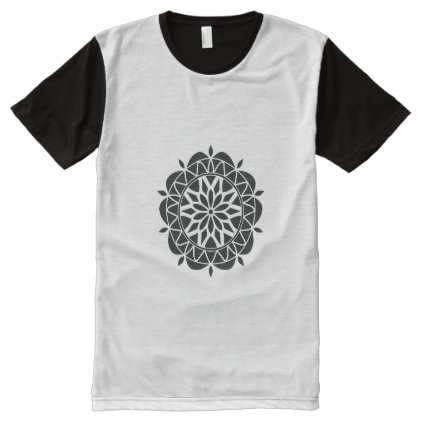 mandala in black All-Over-Print shirt