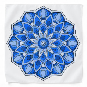 Mandala in blue bandana