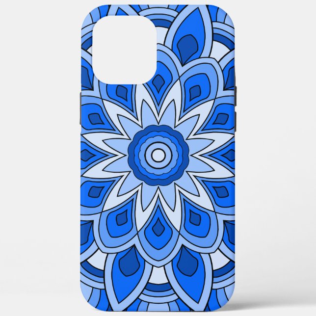 Mandala in blue Case-Mate iPhone case (Back)