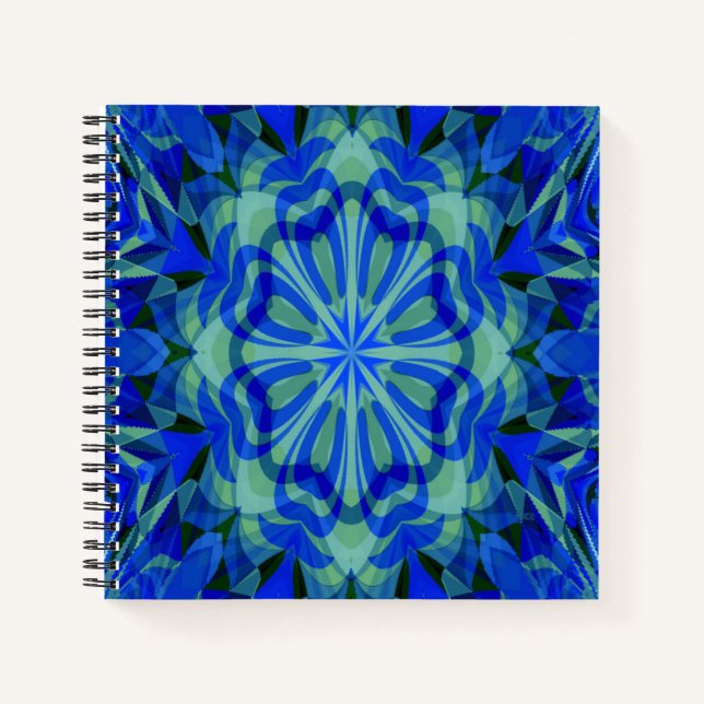 Mandala in Blue... Notebook (Front)