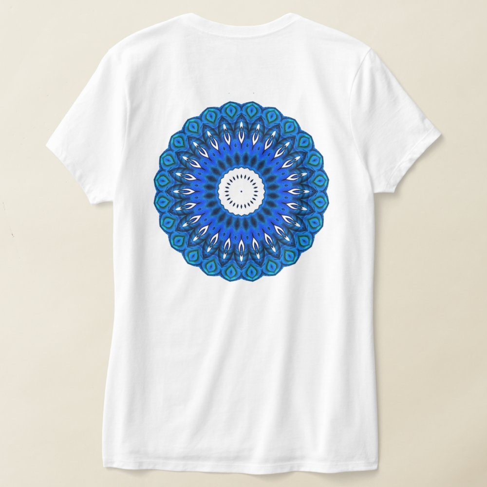 Discover Mandala in Blue T-Shirt