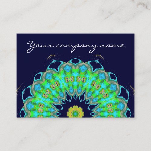mandala in colors business card template