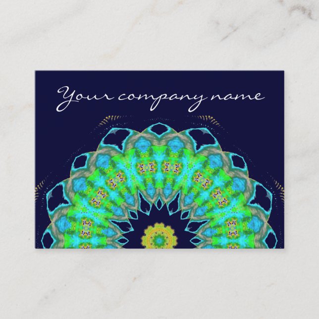 mandala in colors business card (Front)