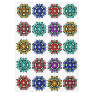 Mandala in various colors tablecloth