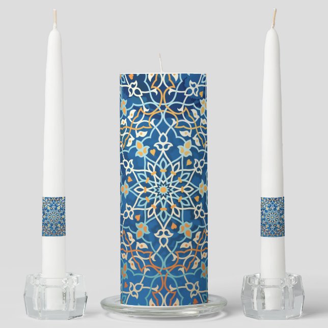 Mandala Inspiration Unity Candle Set (Front)