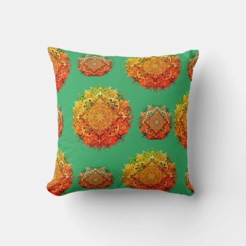 Mandala inspired design  throw pillow