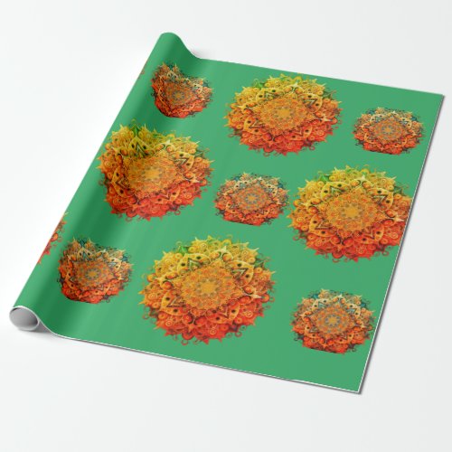 Mandala inspired Wrapping Paper