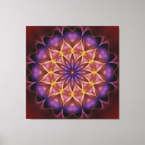 Mandala intensifier canvas print