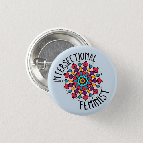 Mandala Intersectional Feminist Button